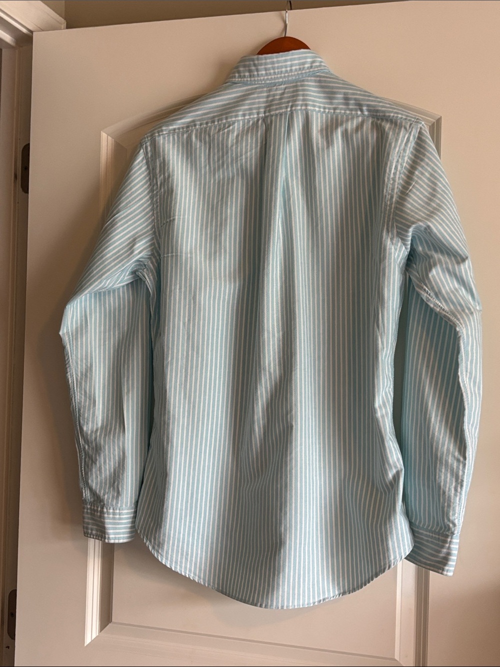 Ralph Lauren Light Blue & White Striped Button-Down Shirt. Classic Fit. M. - Picture 13 of 13